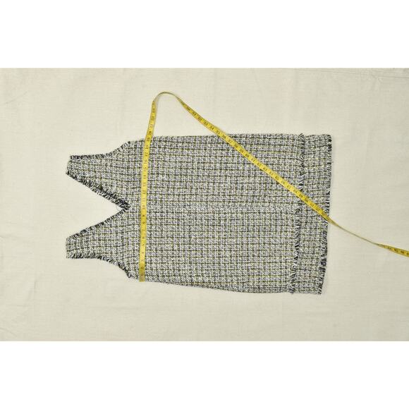 NEW Women Dress Ann Taylor Loft Size 8 Straight Ruffles Sleevless Multicolor - Picture 3 of 8